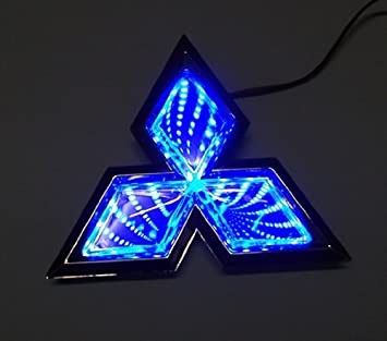 Mitsubishi 3D Car Emblem Led Logo Lighr