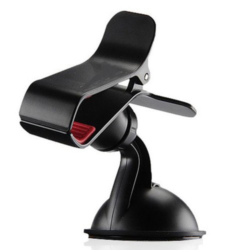 Black Plastic Universal Single Clip Car Mount Mobile Cell Phone Holder