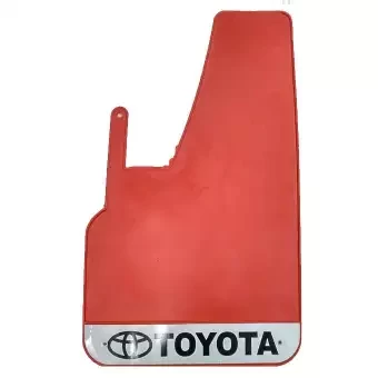 Toyota PVC Rubber Mudguard Cover - Red