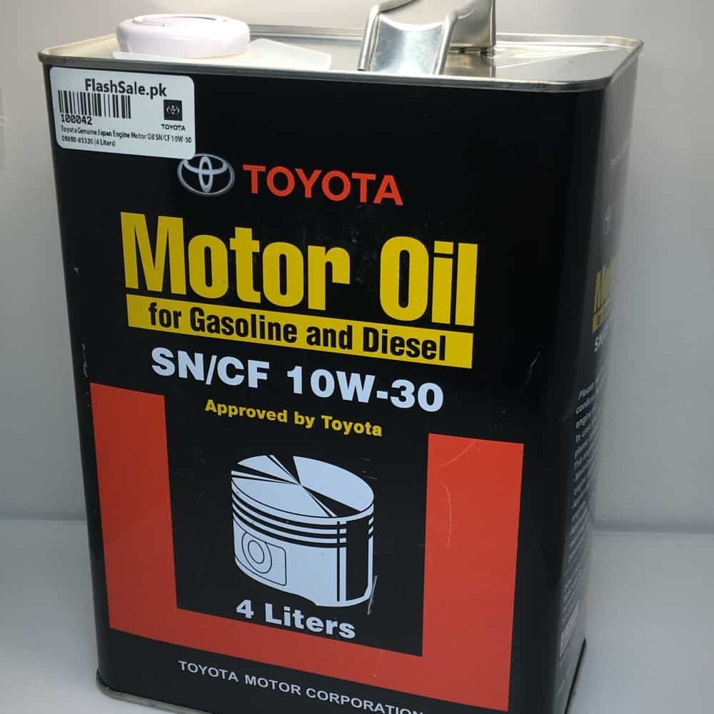 Toyota Genuine Japan Engine Motor Oil SN/CF 10W-30 4 Liters 08880-83320
