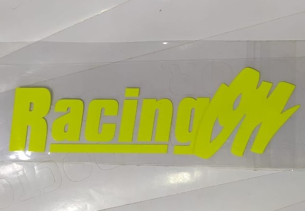 Car Monogram Logo-sticker RACHING LIME Color