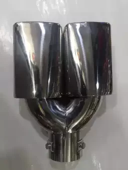 Double silencer pipe