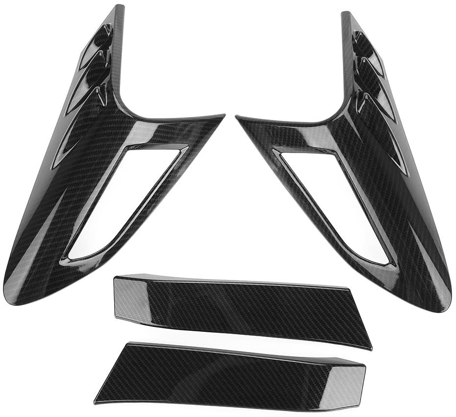 Toyota CHR Tail Light Cover Trim, 4Pcs Carbon Fiber Style Car Tail Light Cover Guard Rear Lamp Frame Decoration for Toyota CHR