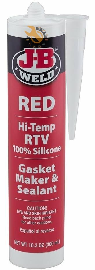 JB WELD 31914 RED HIGH TEMPERATURE RTV SILICONE GASKET MAKER AND SEALANT 10.3 OZ