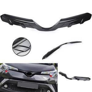 Toyota CHR C-HR 2016 2017 2018 Carbon Fiber Front Grill Upper Grille Guard Trim Cover