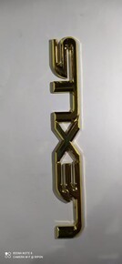 Car Monogram Logo Lexus Golden Color