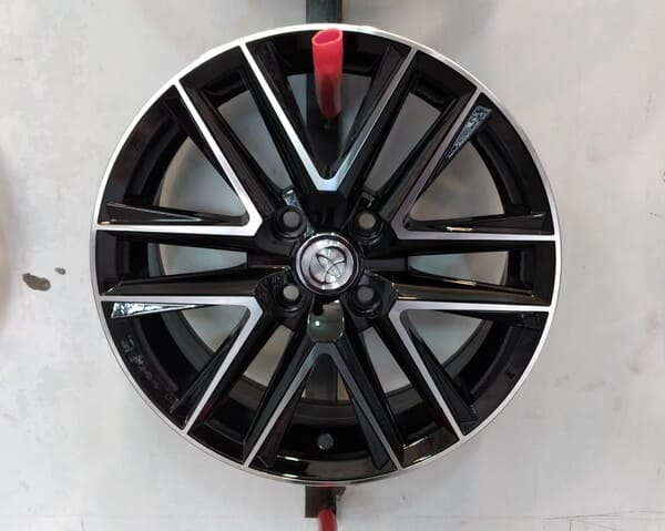 Car Aluminum Alloy Rim 4 Hole Size 15" Full Black