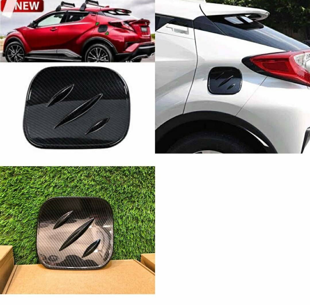 Toyota C-HR CHR 2016 2017 2018 Carbon Fiber Look Gas Cap Fuel Tank Cover