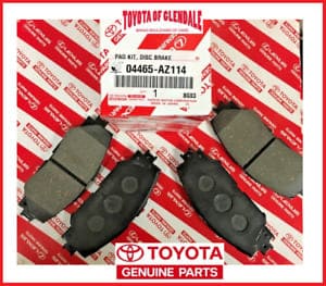 2008-2019 TOYOTA COROLLA FRONT CERAMIC BRAKE PADS GENUINE OEM 04465-AZ214