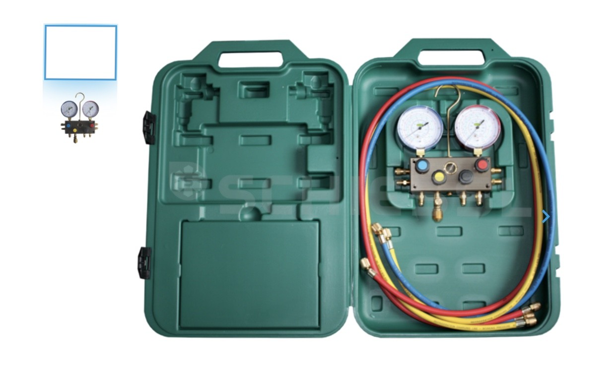 Refco 4-Way Electronic Manifold in Case SM4-3-DS Multi