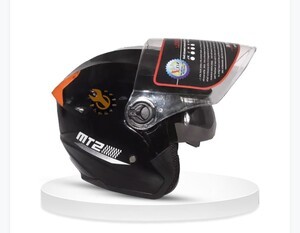 STM-603 Bike Helmet for Men and Women With Sun Glass - Black