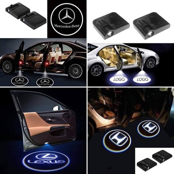 HONDA Wireless Car Door LED Welcome Logo Shadow Ghost Light Laser Projector Lamp for Honda Jazz Odyssey City Civic HR-V BR-V CR-V