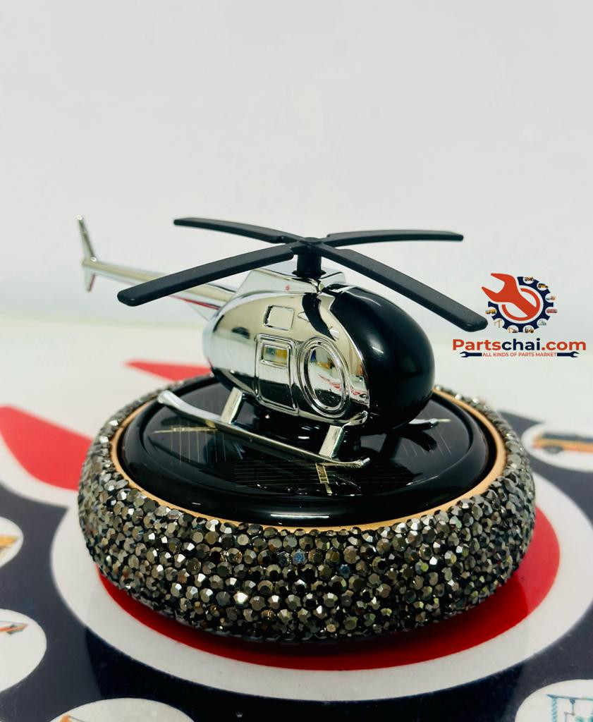 Solar Car Fragrance Helicopter