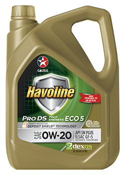 Caltex Havoline Pro DSFully Synthetic ECO 5  SAE 0W-20 For Hybrid Engine Oil