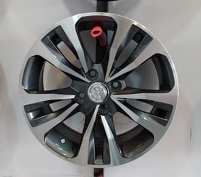 Car Aluminum Alloy Rim 4 Hole Size 15" Black