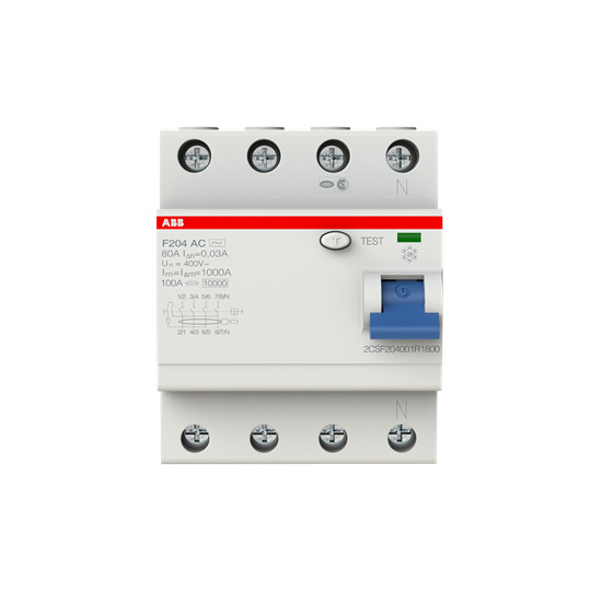 ABB Circuit Breaker F204 AC-80/0,03