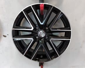 Car Aluminum Alloy Rim 4 Hole Size 15" Full Black