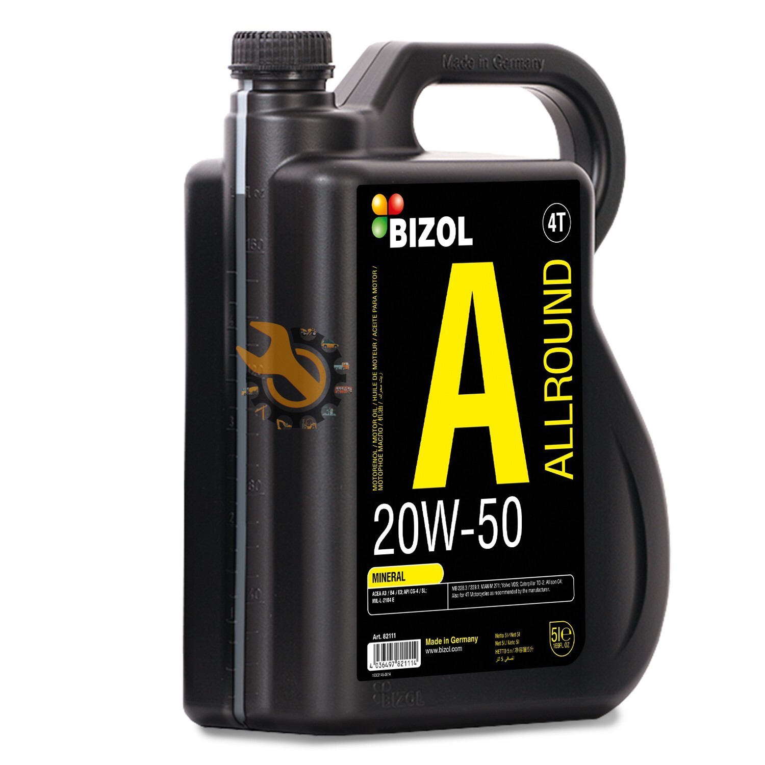 BIZOL Allround 20W-50 Engine Oil 5L