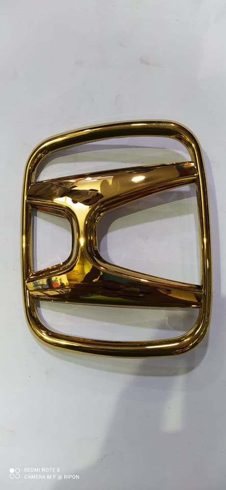 Car Monogram Logo TOYOTA Golden color