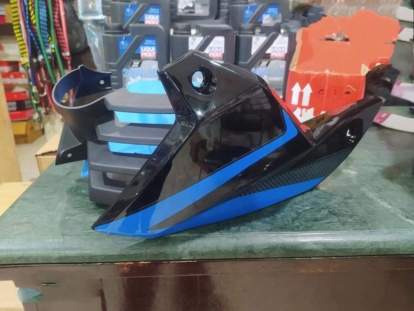 Pulsar Engine Guard Black and Blue Double Disk