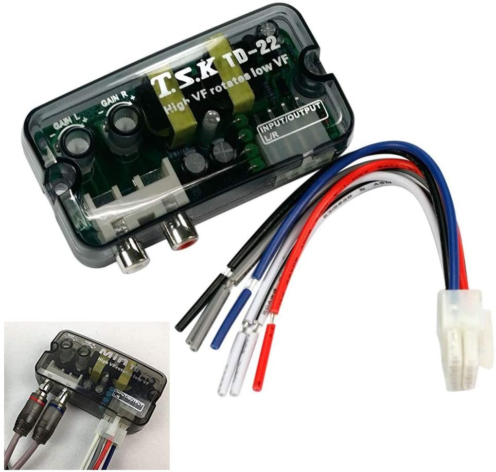 TD-22 Car stereo Speaker level converter High VF rotates low VF