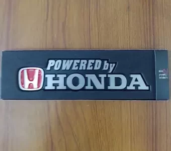 Car Monogram Logo-Honda Metal Silver Body