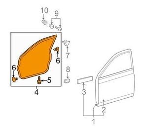 Weatherstrip, F *USA*