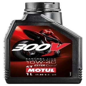 300V 4T ENGINE OIL SAE 10W-40, 1 LITER FL ROAD RACING, FULLY SYNTHETIC