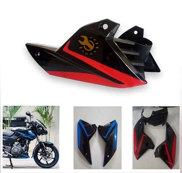 Pulsar Engine Guard Black and Red Double Disk