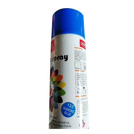 400 ml Matt Black Color Spray Paint MRT Brand